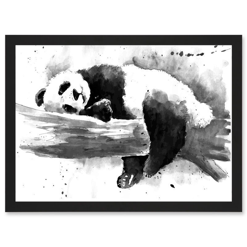Panda Sleeping - Single Picture Frame Painting