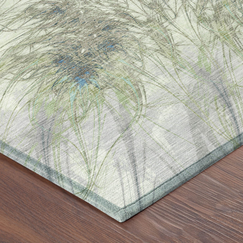 Tapis intérieur / extérieur lavable à la machine Chantille ACN2599, Aloès, 9 pi x 12 pi