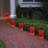 Orange Jack O'Lantern Plastic Luminaria Bags - 12 Count
