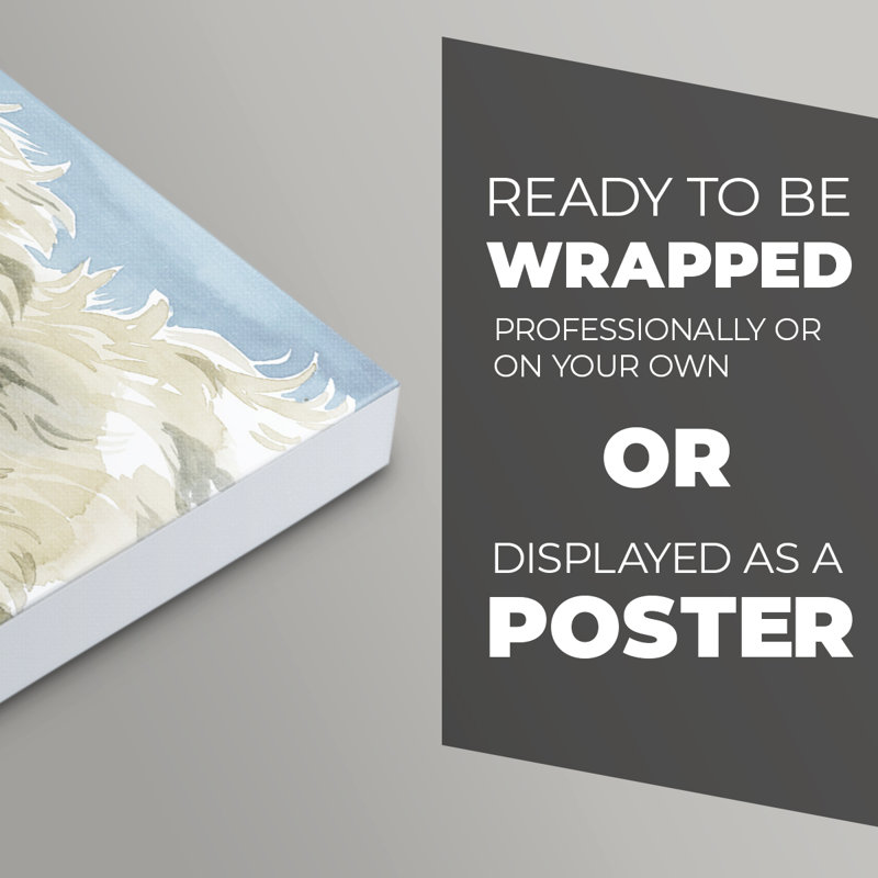 Labradoodle II -Canvas Print Only - NOT FRAMED