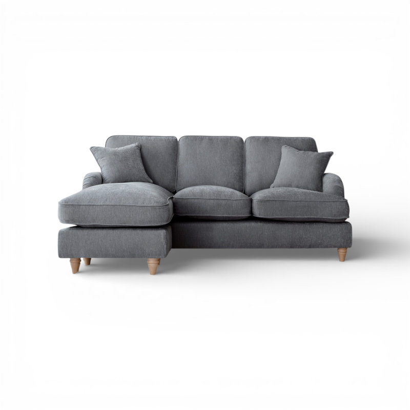 Galilee Corner Sofa, Left hand Facing, Charcoal