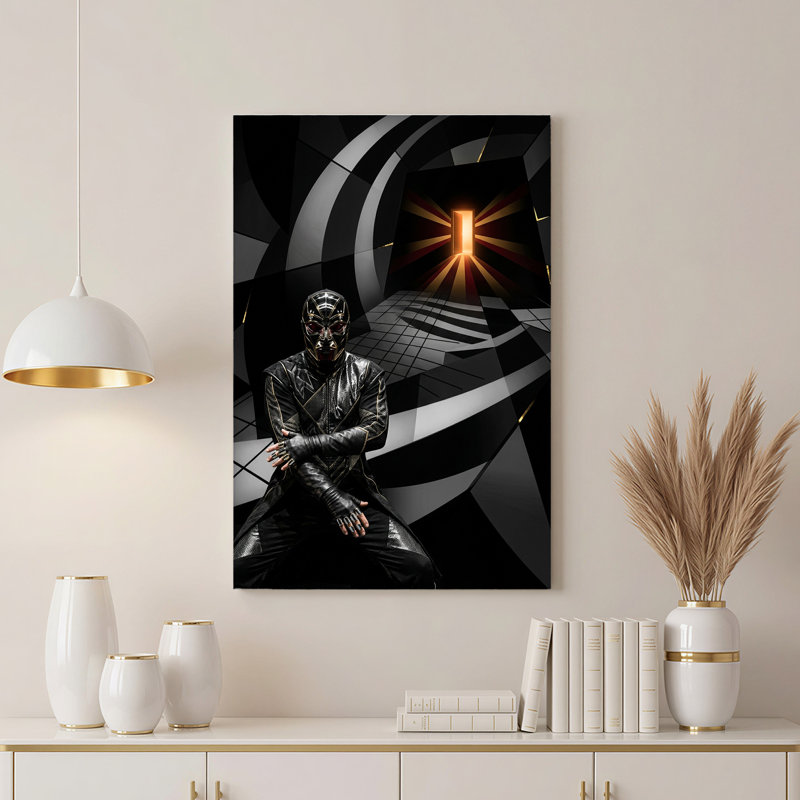 Art mural sur toile Futuristic Masked, 36"H x 24"W