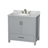 Sheffield 36" Single Bathroom Vanity Set with Mirror