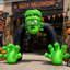  Décoration d'extérieur gonflable en forme d'arche gonflable de 14 pieds d'Halloween Frankenstein