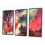 Red Luxury Abstract Fluid Art II - ensemble d'art moderne sur toile encadrée moderne de 3-1193486931-1193486937