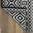 Rectangle Isael Geometric Black/Ivory Indoor & Outdoor Area Rug-425375033