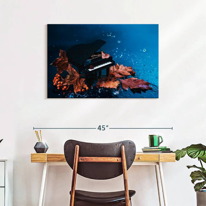 Abarca Autumn Tiny Piano, 24" H x 36" W