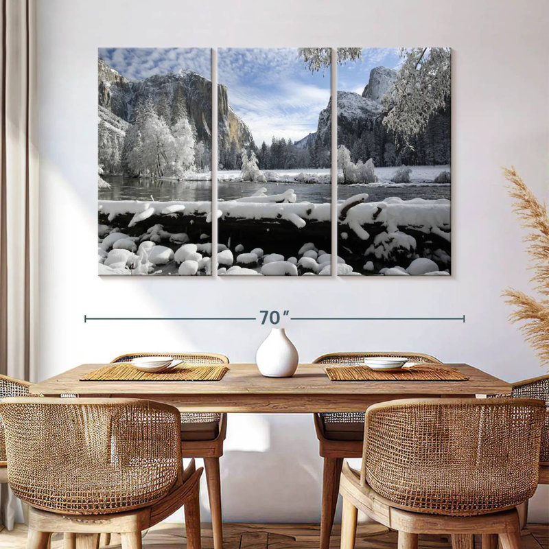 Alvord Yosemite Winter Wonderland, H 42 po x l 65 po