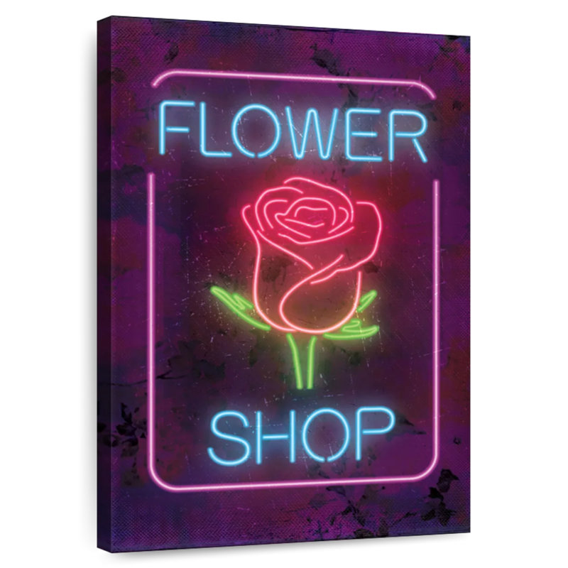 Kema Rose Flower Wall Sign, 45" H x 30" W