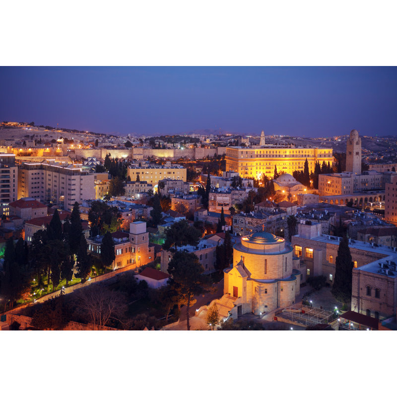 Jerusalem Old City by Rostislavv - Wrapped Canvas Print, 30cm H x 46cm W