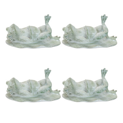 Figurine grenouille allongée
