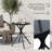 Modern Tempered Glass Side Table with Iron Frame