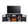 Rymann Farmhouse Fireplace TV Stand with Timer, Wood TV Console for TVs up to 78" with 23" Electric Fireplace Included