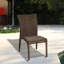 Chaise de patio empilable avec coussin Alyisa