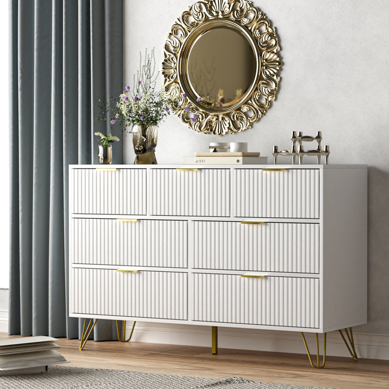 white 7 drawer dresser Sikaic Drawers for Bedroom Use individually or side by side according to your needs Lofka 7-Drawer White Standard Dresser