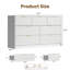 Commode 7 tiroirs, l 55,1 po-1682456337