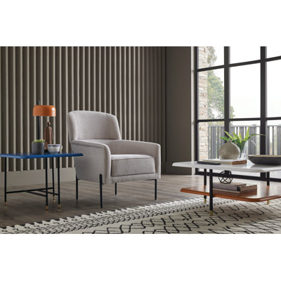 Fauteuil en polyester de 26,77 pouces de largeur