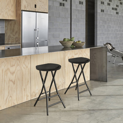Ilakkiyen Counter Stool with Metal Frame