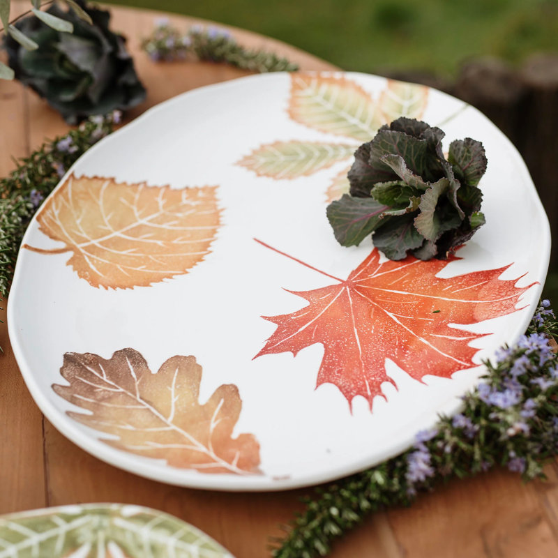 Grand plateau ovale Autunno