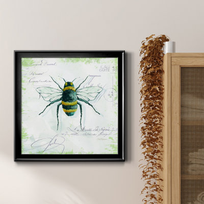 Garden Bee - Peinture sur toile encadrée