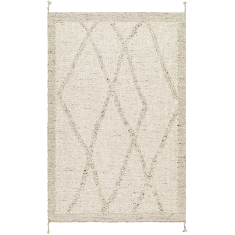 Wool Geometric Area Rug, Runner 2'6" x 8'