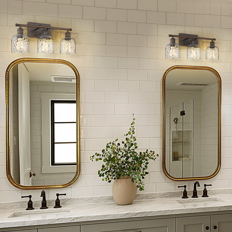 Éclairage de salle de bain à 3 lumières à intensité variable Magers