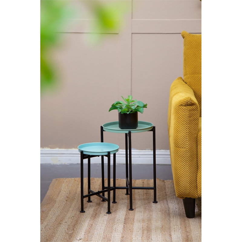 Ensemble de 4 supports à plantes gigognes multicolores