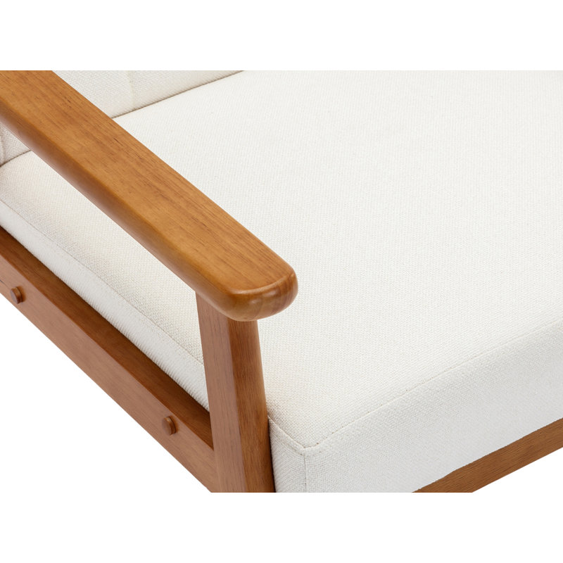 Fauteuil capitonné de 25,35 pouces de largeur, Beige