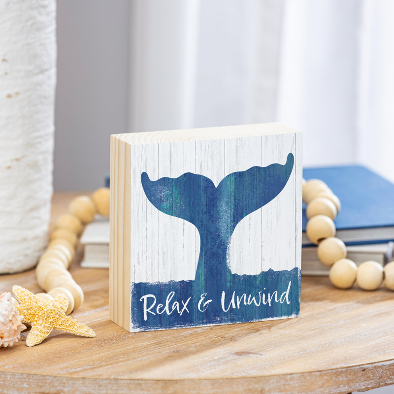 Baleine côtière en bois 6 po