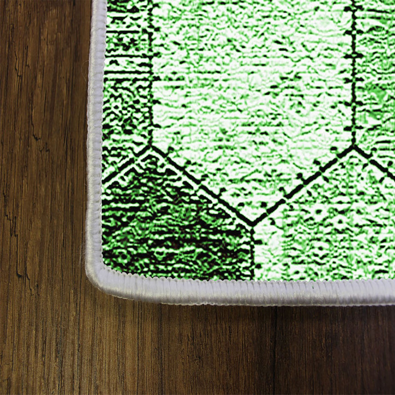 Elegant Hall Carpet, 31.5 x 78.7 inches | 100% Polyester, 0.4 inch Pile Height | Antibacterial, Non-Slip PVC Felt Dot Underside | Machine Washable, Durable Woven Design | Perfect for Entryways & Living Spaces