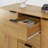 Sideboard Buffet Cabinet With Storage, Wood Coffee Bar Cabinet, 47.2" Kitchen Cabinet With 3 Drawers & 2 Doors, Kitchen Buffet Cabinet Cupboard Natural Wood Color