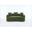 Canapé à compression, canapé courbé de style moderne pour petits espaces et appartements, chenille 30D sans assemblage, 3 coussins décoratifs-330861374