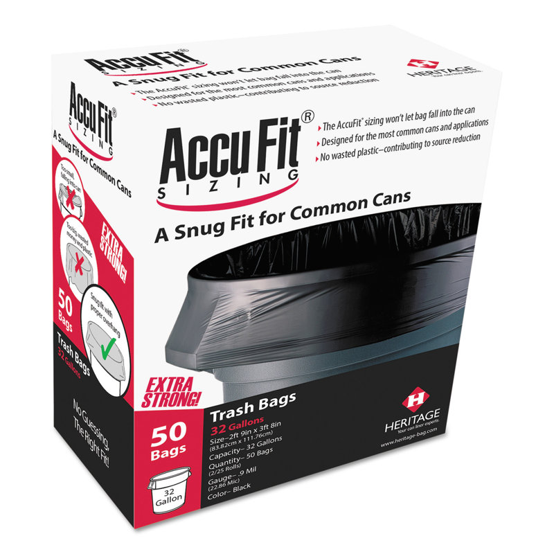Resin Trash Bags - 50 Count