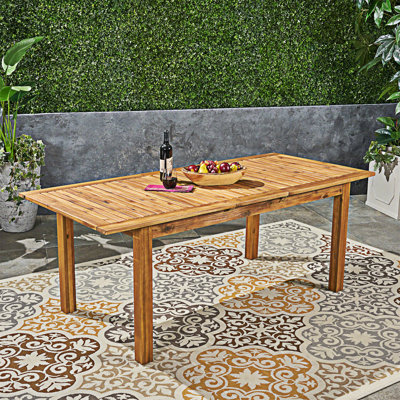 Outdoor Expandable Wood Dining Table