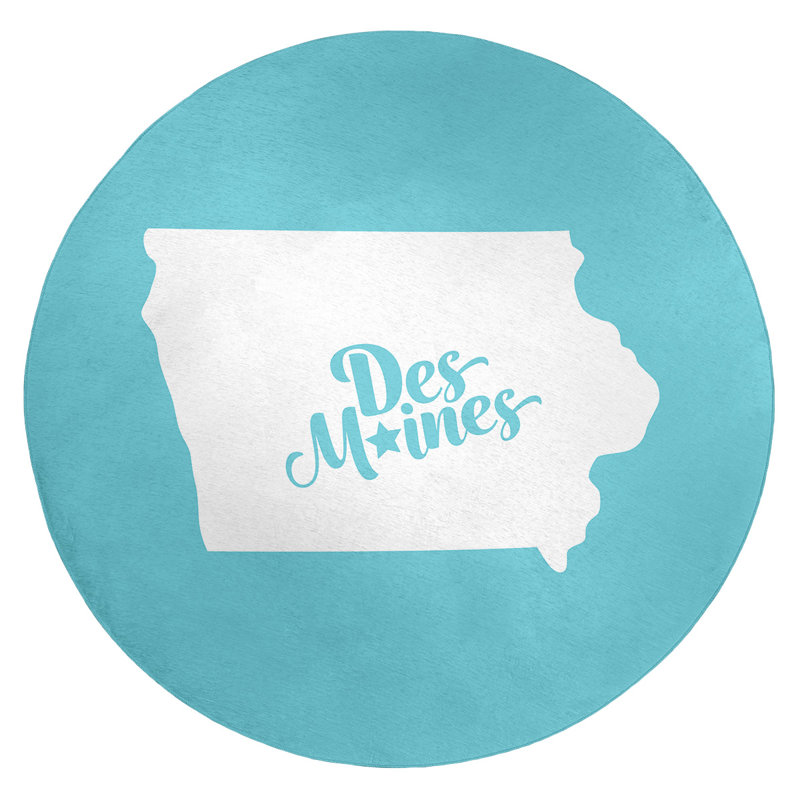 Tapis en poly-chenille des moines iowa