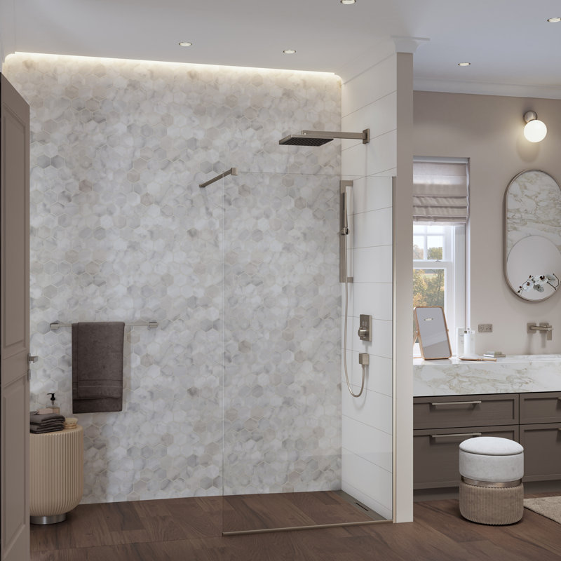 hansgrohe Pulsify E Showerarm E,15", Brushed Nickel