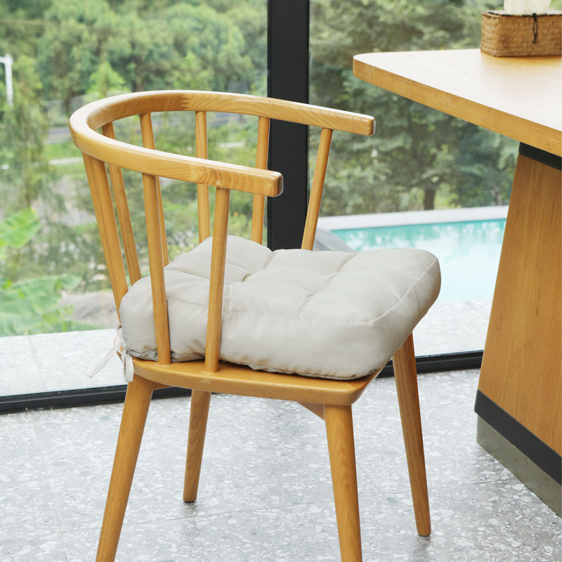 16.5-inch  Dining Chair Cushion, Beige Polyester