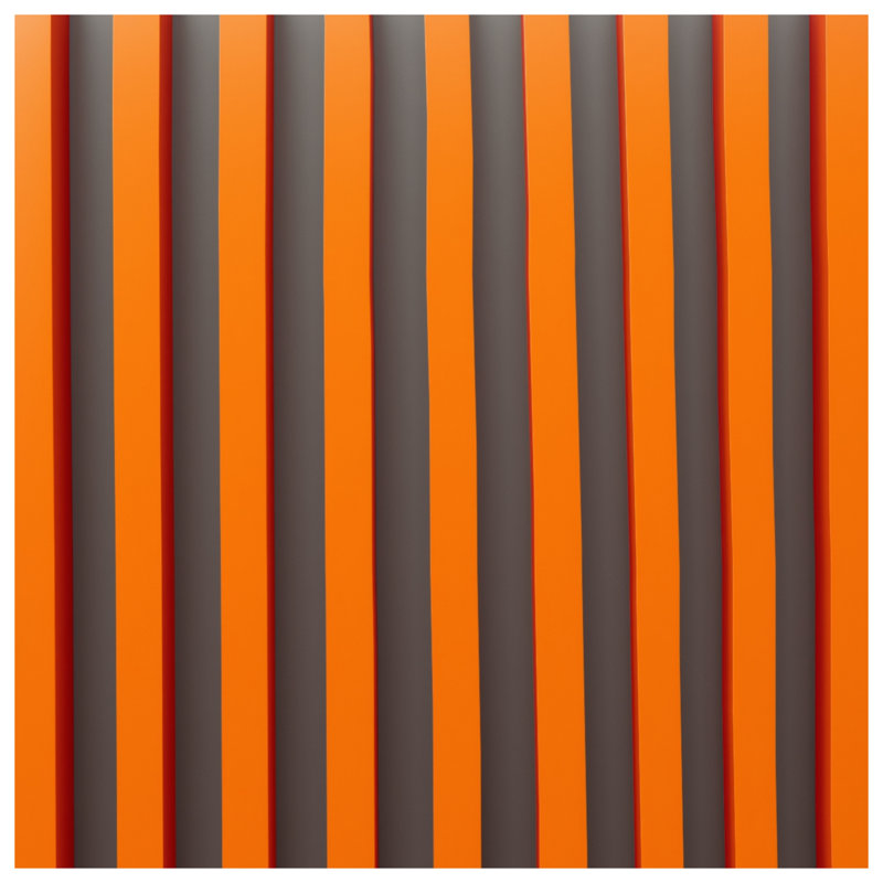 Coussins décoratifs à rayures verticales orange, 26 x 26 inches