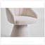 Fauteuil d'appoint pivotant en tissu chenille, fauteuil de coiffeuse confortable avec dossier incurvé et base cylindrique haute pour une assise élégante-130784779