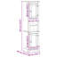 Solid Wood Freestanding Bathroom Cabinet