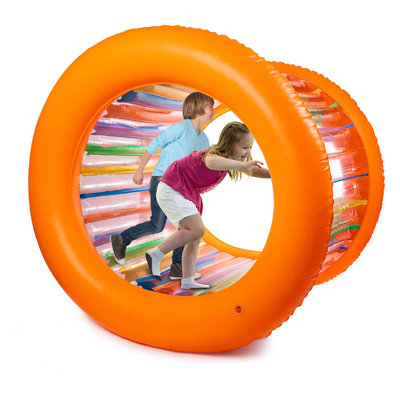 Hoovy 51" Large Inflatable Roller Wheel Outdoor Toy For Kids & Adult Activities