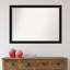 Miroir mural de salle de bain noir non biseauté 21 po x 27 po Avon-1234580684
