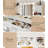 43.3" Makeup Vanity With 7 Drawers, Power Outlet, And Mirror Cabinet With Three-color Lighting In White-192095400
