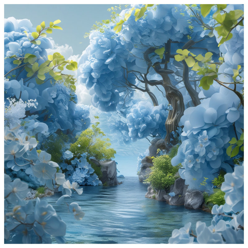 Rideaux de douche Blue River, L 70 po x H 93 po