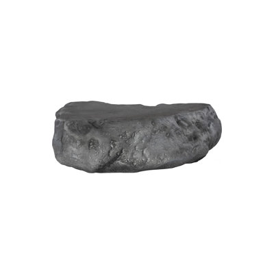 Table basse Cast Boulder, gris anthracite, grande