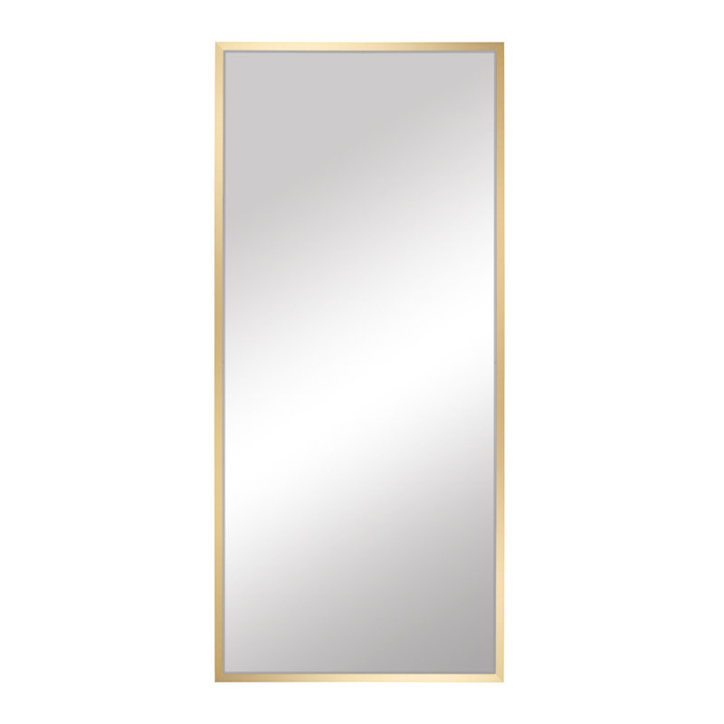 Champagne Bronze Metal Framed Wall Mirror, Bathroom Mirror and Vanity Mirror, Washington Collection, 30" x 42", Rectangle