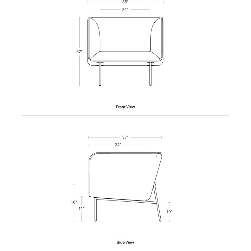 Dandy Leather Lounge Chair, Camel Leather