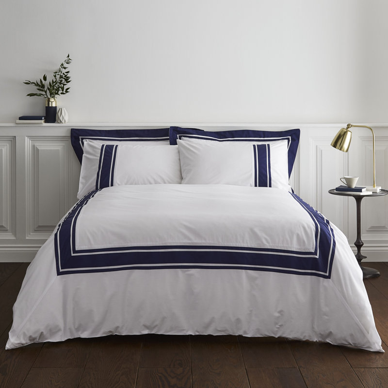 Berkeley White Navy 180 TC, Double