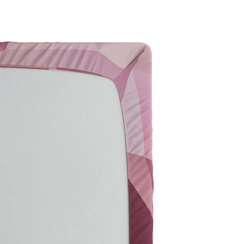 Microfiber Geometric Fitted Sheet, Full/Double Fitted Sheet