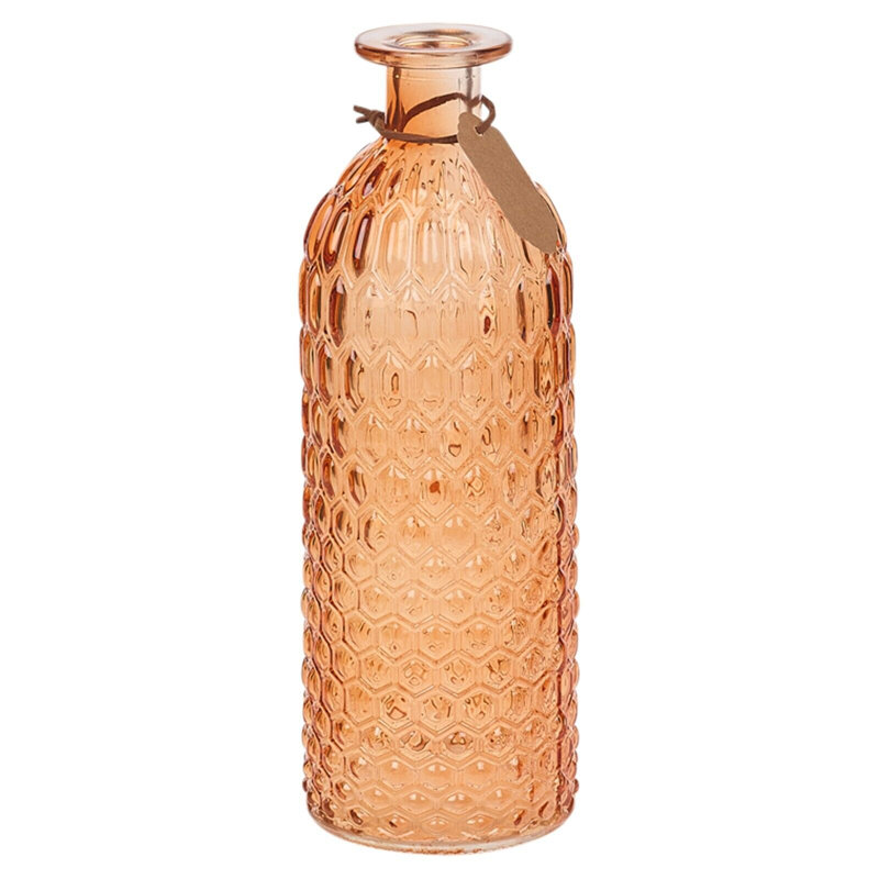 Cassand Glass Glass Bottle, Orange